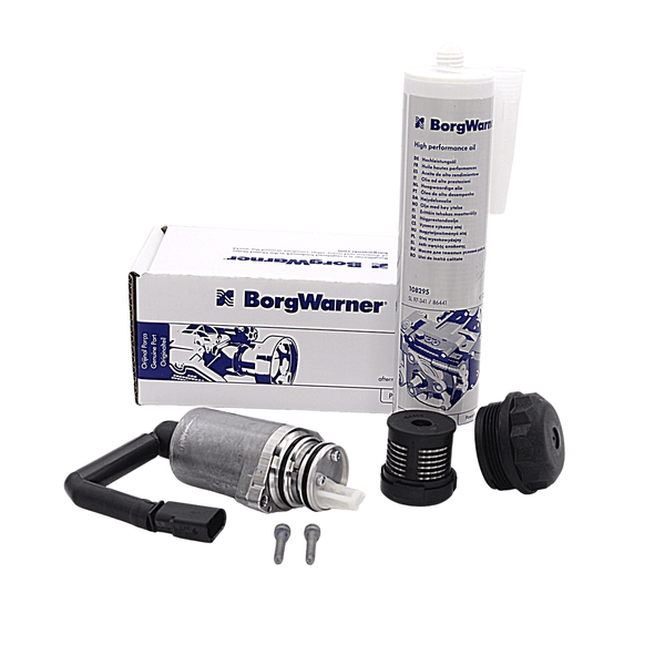 Cargo oil pump 02D525557   & OIL FILTER 02D525558A  &  BORGWARNER OEM OIL 108295 / G052175A1 FOR HALDEX 1ST GEN  for  AUDI, WV, SEAT, SKODA - Haldexparts LTD