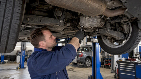 Mechanic servicing a Skoda Yeti Haldex coupling